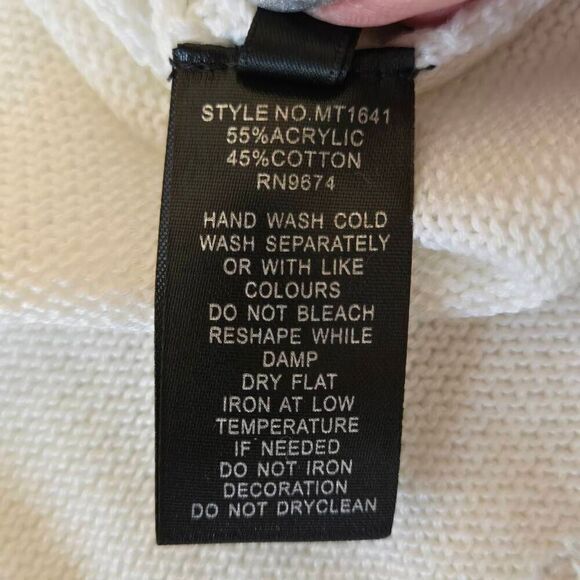 NWT Victoria Womens Vecceli Italy Cotton Blend Pullover Sweater Large - Picture 11 of 13